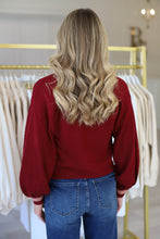 Lolli Sweater, Merlot Monogram