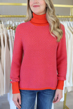 Boxy Turtleneck, Raspberry