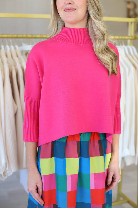 Aja Sweater, Super Pink