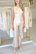 Claire Top, Metallic Denim