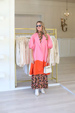 Taryn Coat, Pink Colorblock