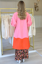 Taryn Coat, Pink Colorblock