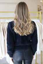 Fuzzy Mock Neck Sweater