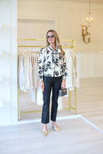 Brit Bow Blouse, Snow Tulip