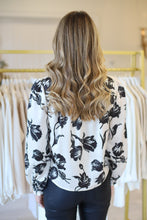 Brit Bow Blouse, Snow Tulip