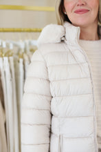 Off White Hooded Puffer Coat