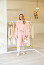 Suraya Knitted Brush Coat, Pink