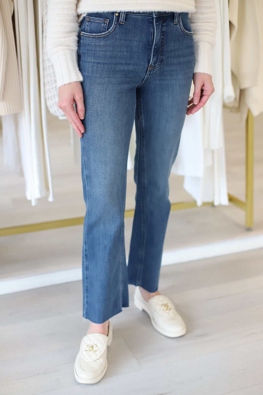 Kelsey High Rise Ankle Flare, Command