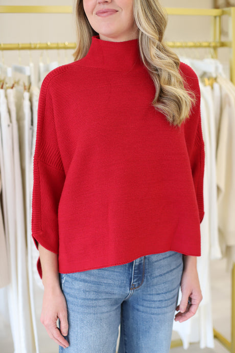 Boho Sweater, Holly Berry