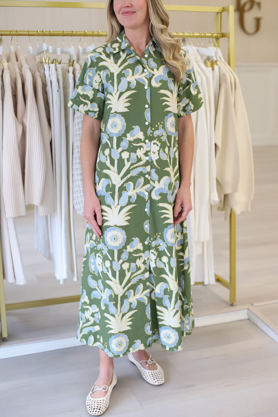 Gibbons Dress, Oasis Grove