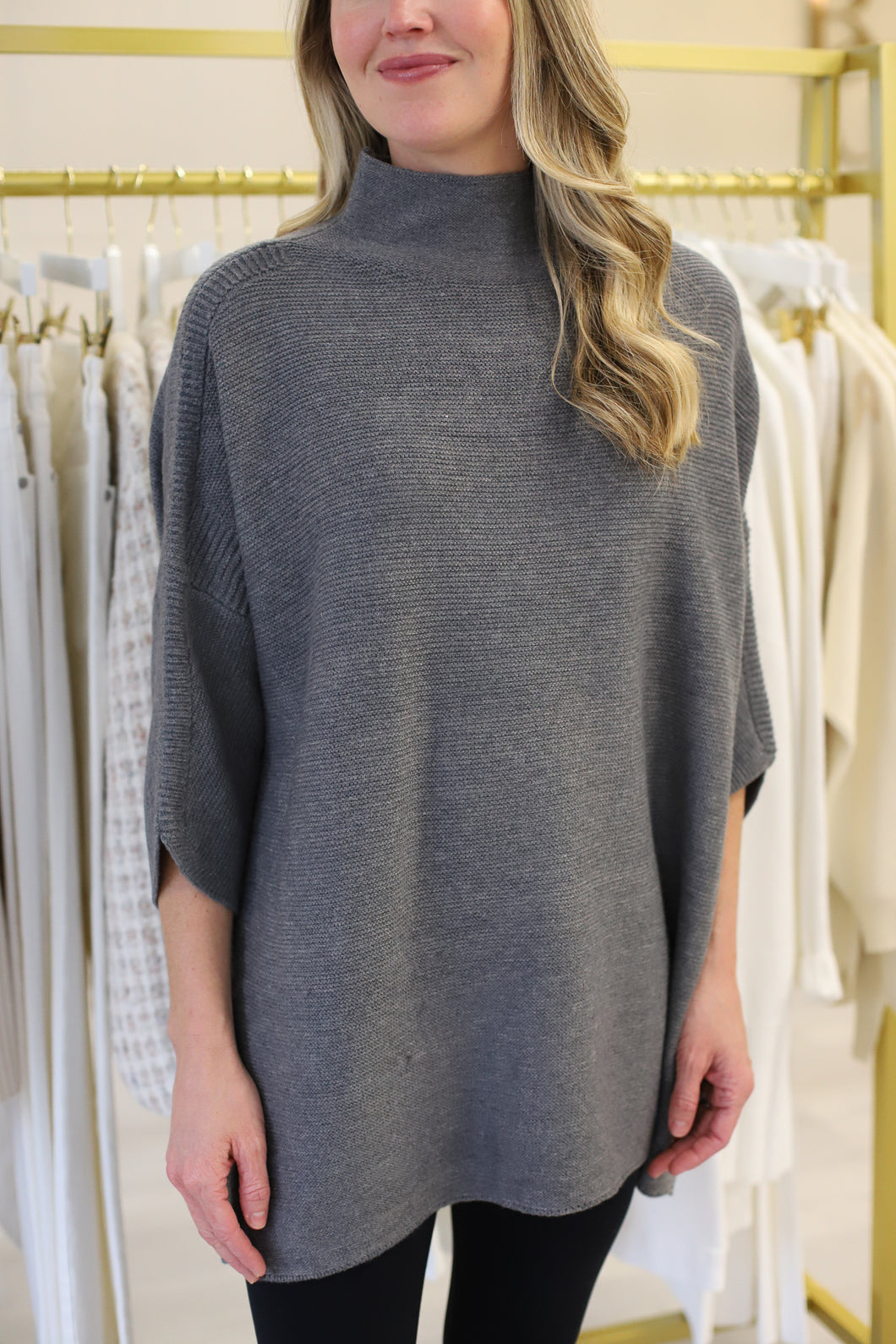 Boho Tunic, Ash Grey