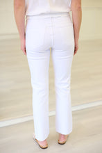 Kelsey High Rise Ankle Flare Jean, Optic White