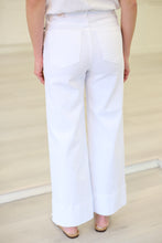 Meg High Rise Wide Leg Pin Tuck Jean, Optic White