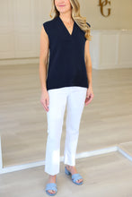 Navy Knit Sweater Vest