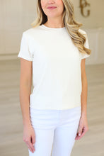 Solid Double Layer Crew Tee, Off White