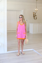 Colorblock French Terry Scoop Dress