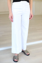 Meg High Rise Wide Leg Pin Tuck Jean, Optic White