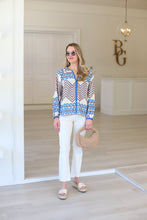 Blue Links Blouse