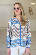 Blue Links Blouse