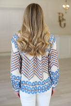 Blue Links Blouse