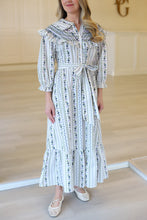 French Floral Tiered Maxi Dress