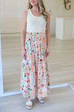 Fruit Basket Smock Waist Maxi Skirt