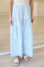 Floral Stripe Maxi Skirt