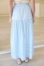 Floral Stripe Maxi Skirt