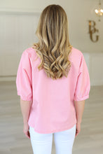Bonny Top, Pink Carnation Stripe