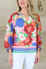 Petal Pop Bishop Sleeve Top