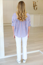 Blue Stripe Button Up Shirt