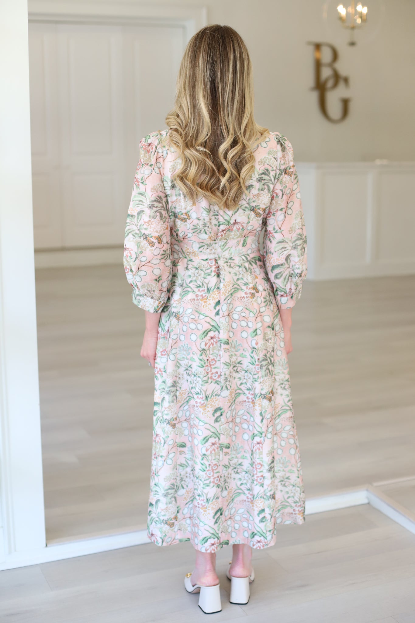 Vintage Meadow Midi Dress Large / Vintage Meadow