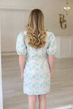 Antique Jacquard V-Neck Dress