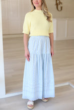 Floral Stripe Maxi Skirt