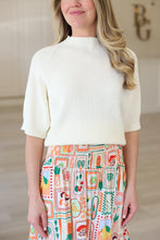 Spring Knit Sweater, Cream