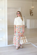 Fruit Basket Smock Waist Maxi Skirt