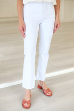 Kelsey High Rise Ankle Flare Jean, Optic White
