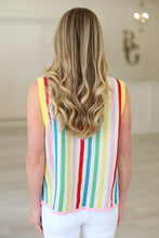 Rainbow Striped Pinata Knit Vest