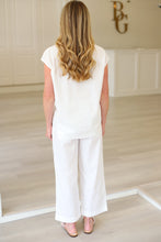 Creme V-Neck Easy Going Top