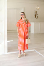 Cabana Stripe V-Neck Maxi Dress