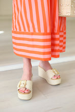 Cabana Stripe V-Neck Maxi Dress