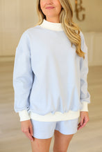 Striped Lounge Mock Neck Set