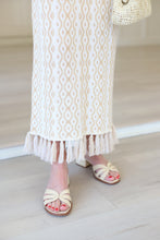 Capri Knit Skirt, Blanc Petals