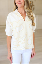 Poppy Top, Beige Bloom
