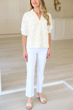 Poppy Top, Beige Bloom