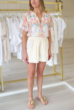 Jessica Elastic Waist Short, Ivory