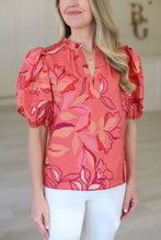 Jenna Peachy Floral Top