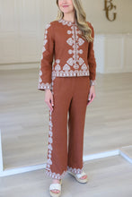 Gianna Linen Embroidered Pant