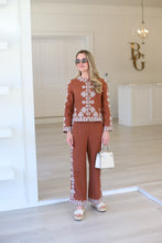 Gianna Linen Embroidered Pant