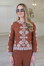 Pia Linen Embroidered Jacket